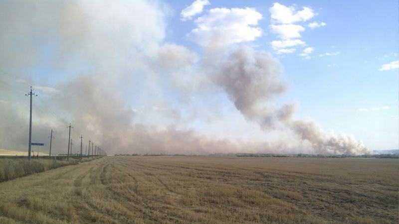 В Оренбуржье объявлен пятый класс пожарной опасности